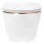Унитаз подвесной Rea Carlo Mini Tornado White Gold Edge C4800