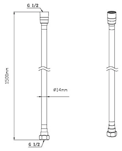 Ручной душ со шлангом Vincea VSHN-42HGM