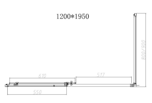 Душевой уголок Vincea Slim-N VSR-4SN9012CLGM