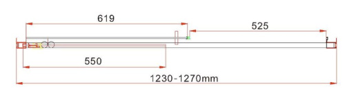 Душевая дверь Vincea Garda VDS-1G125CLB