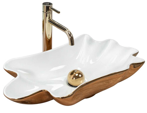 Умывальник Rea Sea Infinity White Gold U3400