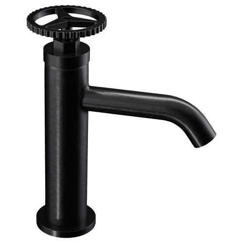 Смеситель для раковины Remer Chrono CH12CFP, черный брашированный хром