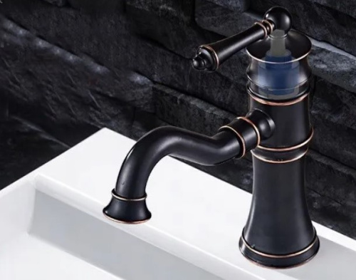 Смеситель для умывальника Rea Vintage Old Black B0226