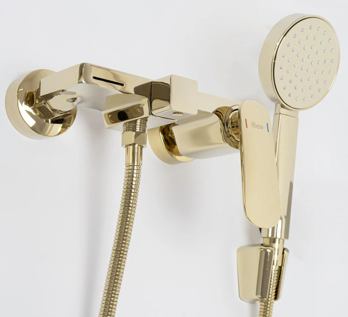 Смеситель для ванны Rea Berg Gold B2043