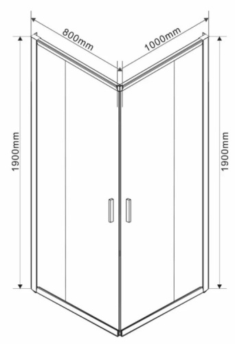 Душевой уголок Vincea Garda VSS-1G8010CLB