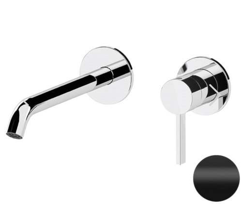 Смеситель для раковины Remer Metrica MC15PLNO, черный матовый