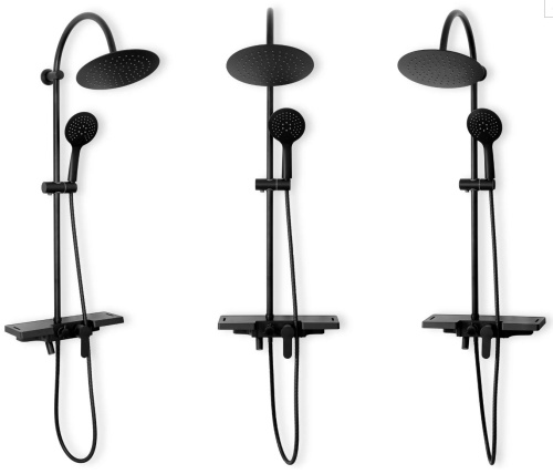 Душевая система Rea Vigo Black P7001