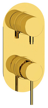 Смеситель для душа Remer X Style X93KBDO, золото глянцевое
