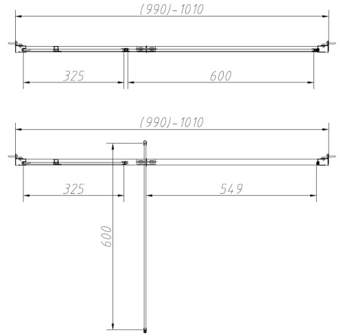 Душевой уголок Vincea Slim-N VSR-4SNP9010CLGM