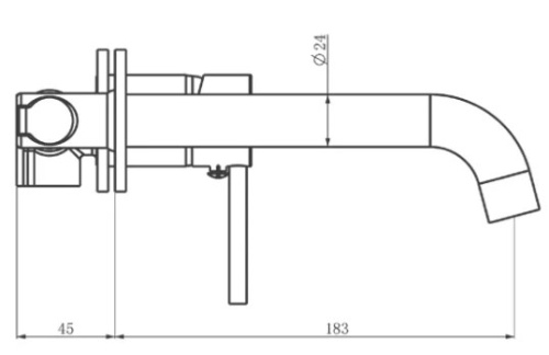 Смеситель для умывальника Vivi Felice 0635 Cromo