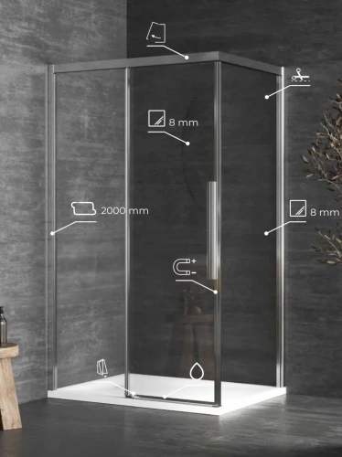 Душевой уголок Kolpa-San Libra DW 120X90-L silver brill transparent 517390