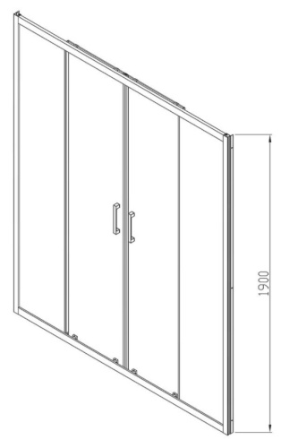 Душевая дверь Vincea Alpha VDS-3AL2160CL