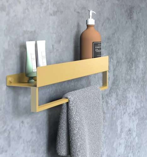 Полка для ванной Rea SF01-450-BG Brush Gold 06001