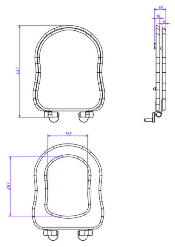 Сиденье для унитаза Caprigo Borgo KFm-BC-B041
