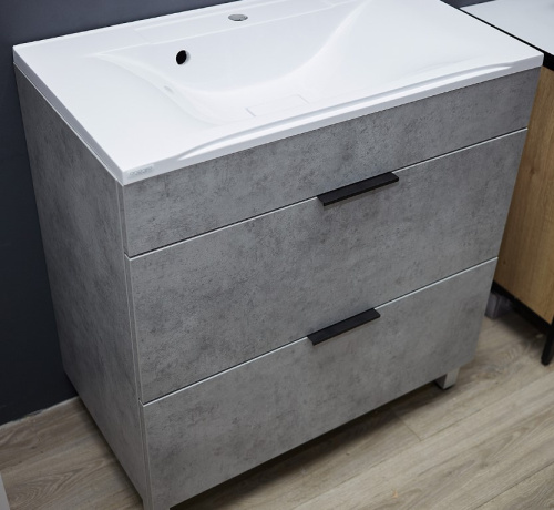 Тумба напольная Vela Каскад Чикаго 80Н бетон матовый TU27089