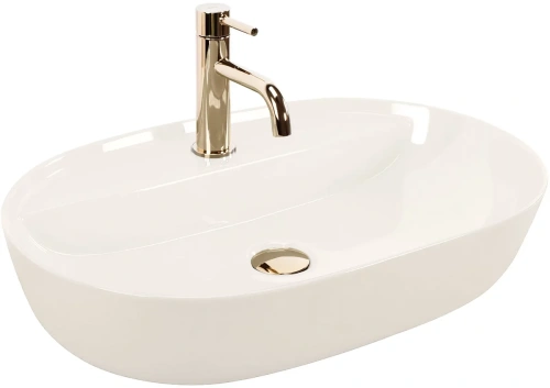 Умывальник Rea Aura 61 Ecru Shiny U4589