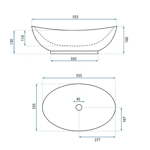 Умывальник Rea Kate 56 U6801