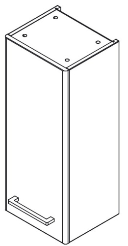 Шкаф подвесной Caprigo Accord 2260L-SF028