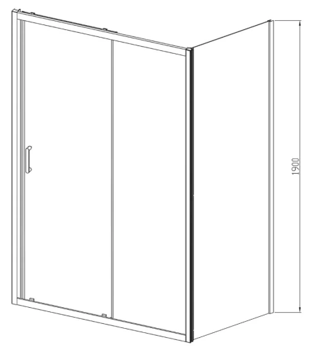 Душевой уголок Vincea Alpha VSR-3AL8014CLG