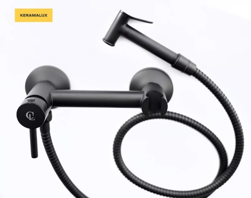 Гигиенический душ CeramaLux DRS/001 черный матовый