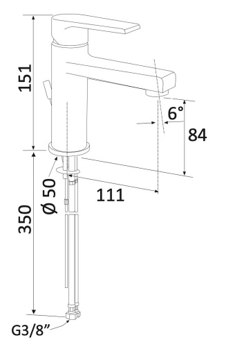 Смеситель для раковины Mariani Artic A37380AT