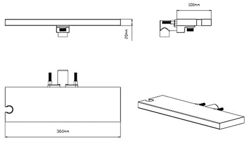 Душевая система Vincea Inspire VSFW-431I2RCH