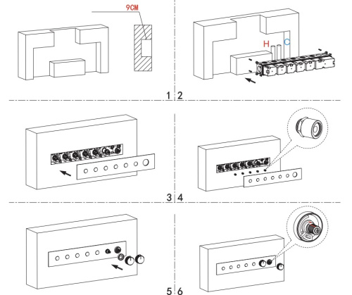 Смеситель для душа Nemo NM-8051RG rose gold