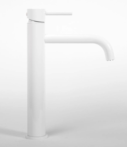 Смеситель для умывальника Rea Lungo white matt B4400