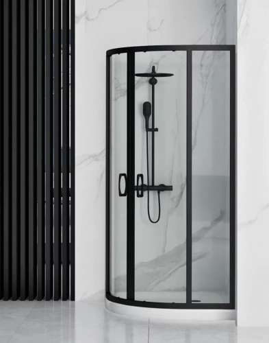 Душевой уголок Rea Look Black 80x80 K7902