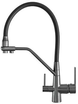 Смеситель для мойки Vivi Felice 1415 NG Nero-Grigio