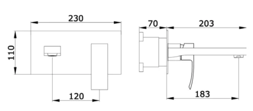 Смеситель для умывальника Vivi Felice 1035 cromo
