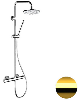 Душевая система Remer EQ32X7MMM20DO, золото глянцевое