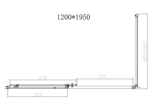 Душевой уголок Vincea Slim-N VSR-4SN8012CLGM
