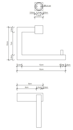 Бумагодержатель Decor Walther Corner TPH3 0561500