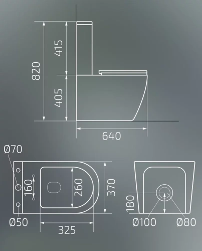 Унитаз напольный Gid Tn2189