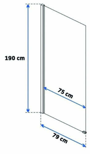 Душевая стенка Rea Nixon-2 80 K5010