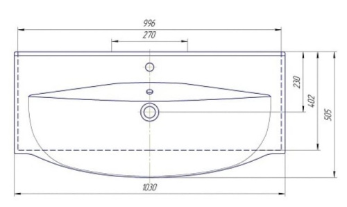 Умывальник Caprigo Элвис 1050