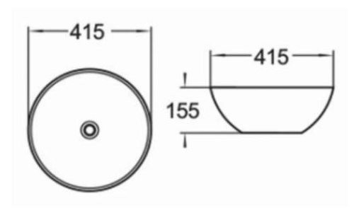 Умывальник CeramaLux 104B