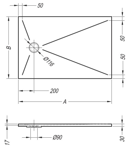 Душевой поддон Kolpa-san Tello 90x90 Kerrock 108 white 551000