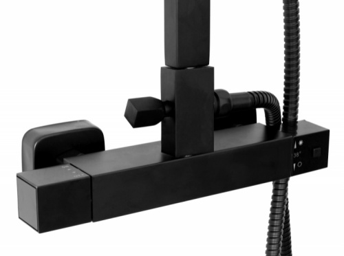 Душевая система Rea MILAN Black matt P7000