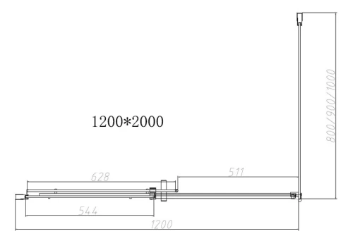 Душевой уголок Vincea Dice VSR-4D1012CL