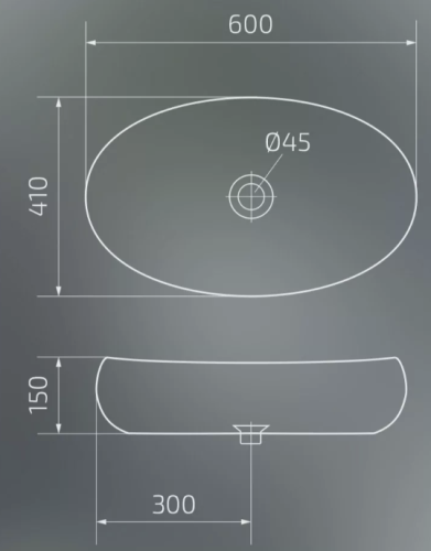 Умывальник Gid Nc472