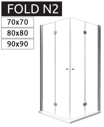 Душевой уголок Rea Fold N2 80x80 K9990