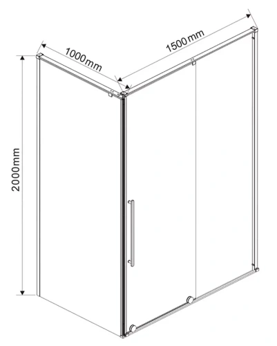 Душевой уголок Vincea Arno VSR-1A1015CL