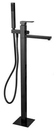 Смеситель для ванны Remer Absolute AU08CFP, чёрный брашированный хром