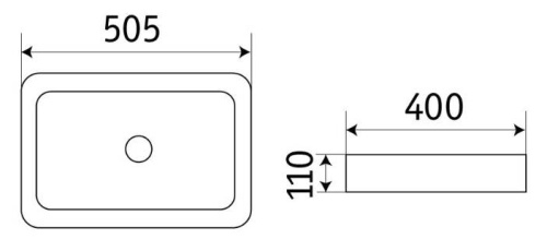 Умывальник CeramaLux 7050K