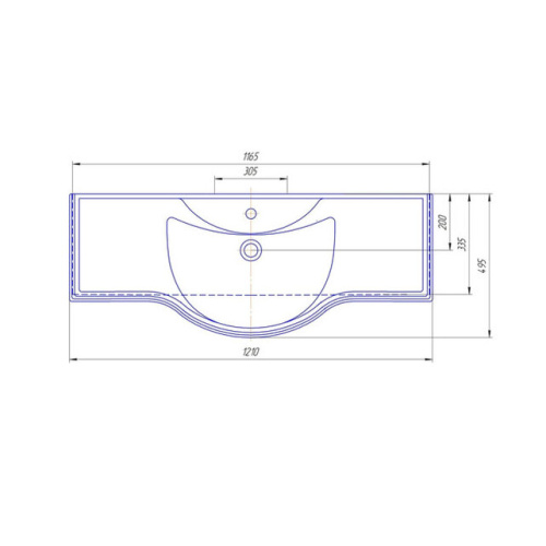 Умывальник Caprigo Классик 1200