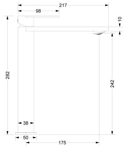Смеситель для раковины Vincea Vogue VBF-2VS2BN