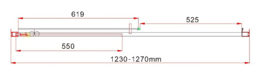 Душевая дверь Vincea Garda VDS-1G125CLG