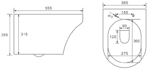 Унитаз подвесной Vincea Edge-M VT1-37